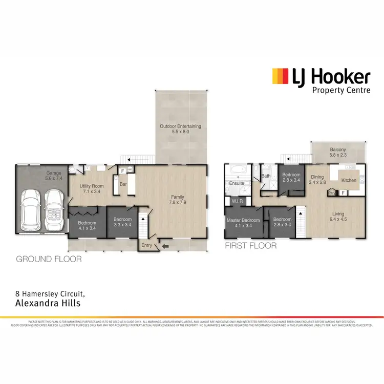 Floorplan of Homely house listing, 8 Hamersley Circuit, Alexandra Hills QLD 4161