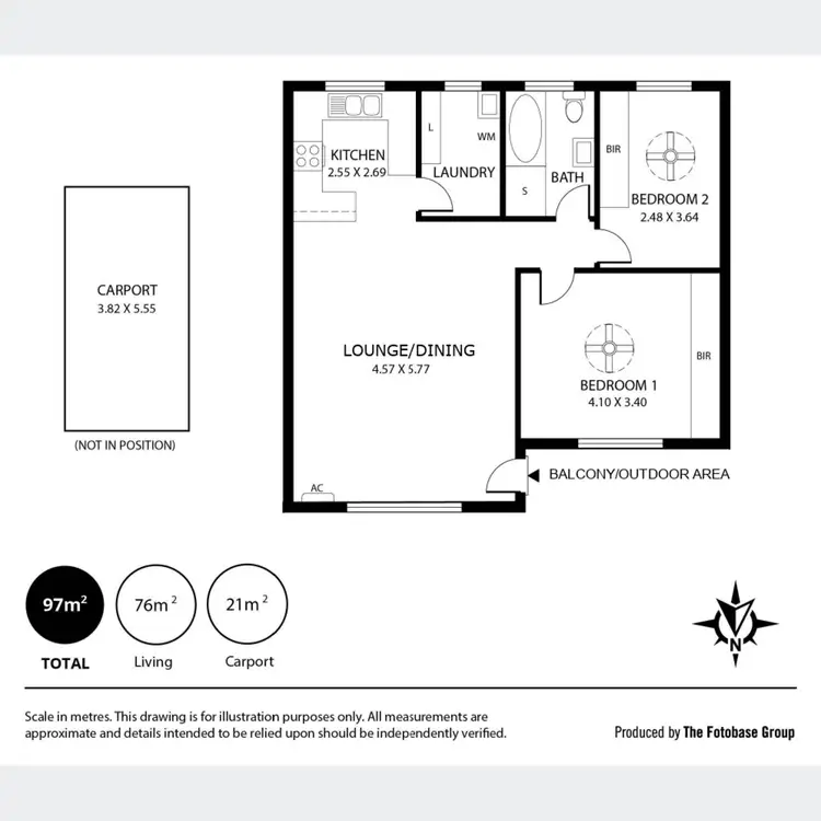 Floorplan of Homely unit listing, 7/11 Lewis Street, Brooklyn Park SA 5032