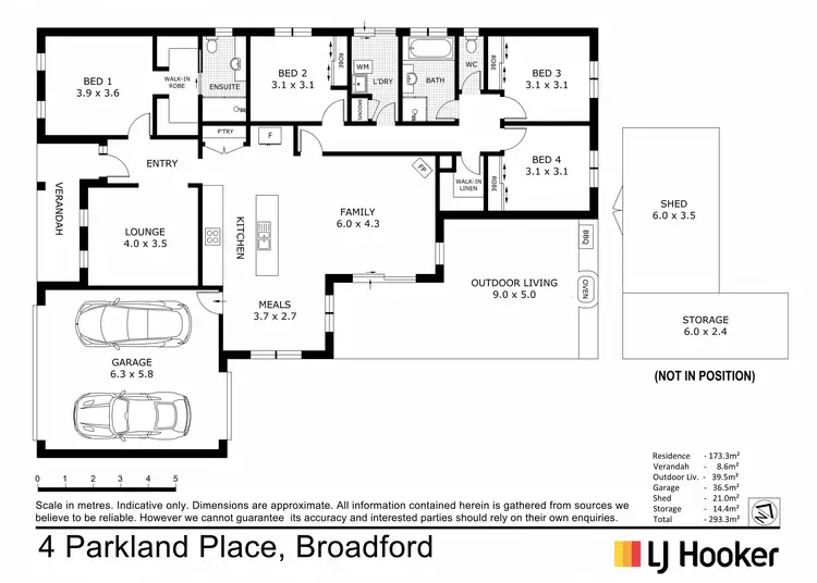 Floorplan of Homely house listing, 4 Parkland Place, Broadford VIC 3658