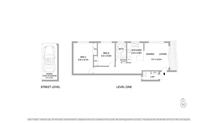 Floorplan of Homely unit listing, 1/12 Seaview Avenue, Newport NSW 2106
