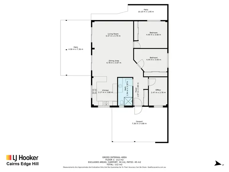 Floorplan of Homely villa listing, 10/5 Brinsmead Terrace, Kanimbla QLD 4870