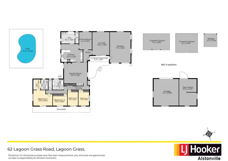 Floorplan of Homely rural property listing, 62 Lagoon Grass Road, Lagoon Grass NSW 2480