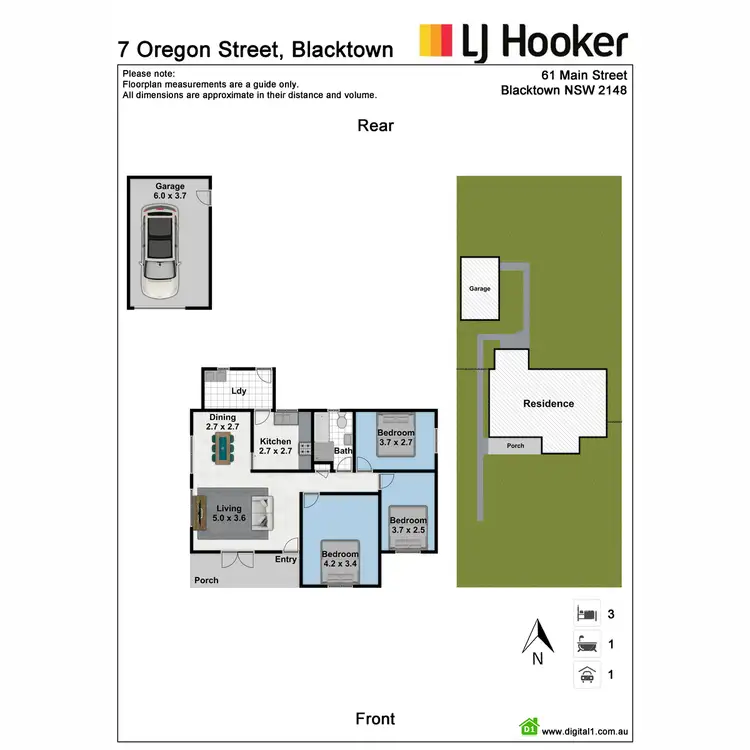 Floorplan of Homely house listing, 7 Oregon Street, Blacktown NSW 2148