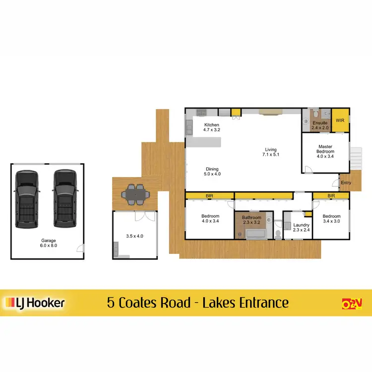 Floorplan of Homely house listing, 5 Coates Road, Lakes Entrance VIC 3909