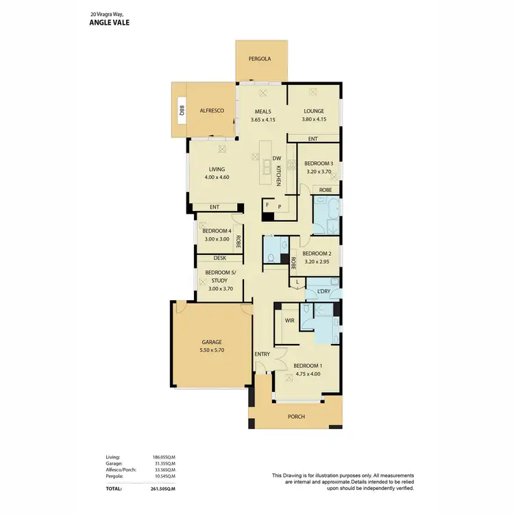 Floorplan of Homely house listing, 20 Virgara Way, Angle Vale SA 5117