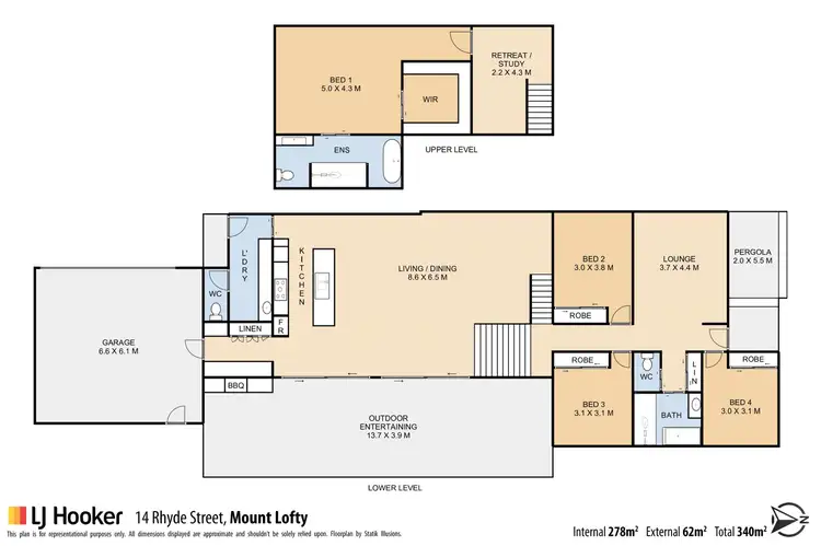 Floorplan of Homely house listing, 14 Rhyde Street, Mount Lofty QLD 4350