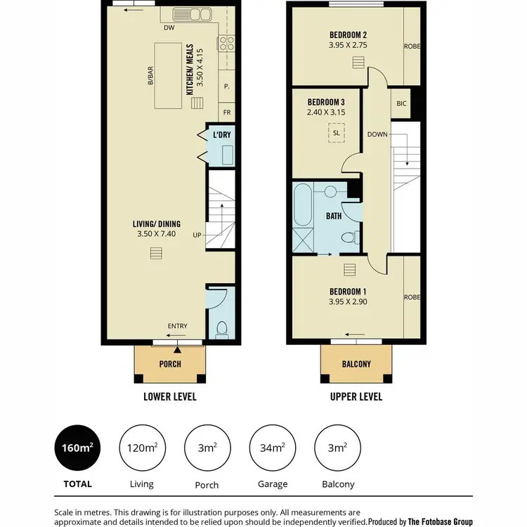 Floorplan of Homely townhouse listing, 3/8-11 Silverbirch Place, Mawson Lakes SA 5095