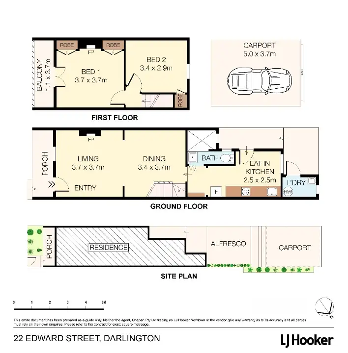 Floorplan of Homely house listing, 22 Edward Street, Darlington NSW 2008