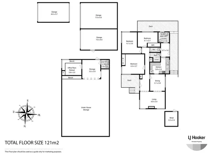 Floorplan of Homely house listing, 332 Brooker Highway, Moonah TAS 7009