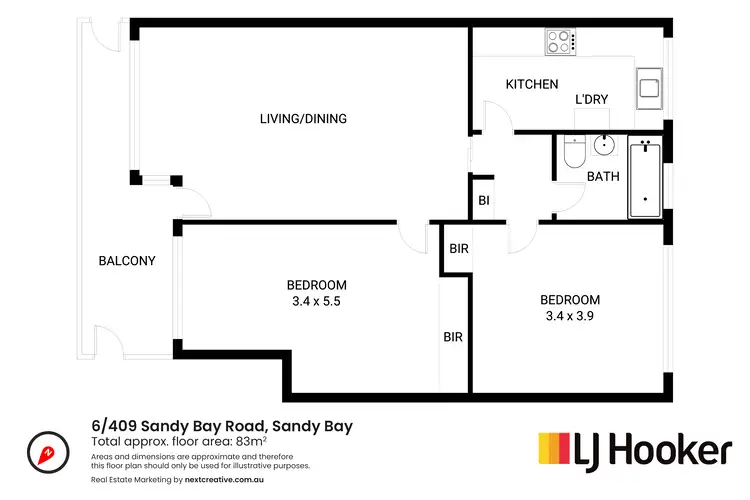 Floorplan of Homely unit listing, 6/409 Sandy Bay Road, Sandy Bay TAS 7005
