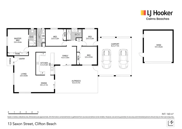 Floorplan of Homely house listing, 13 Saxon Street, Clifton Beach QLD 4879