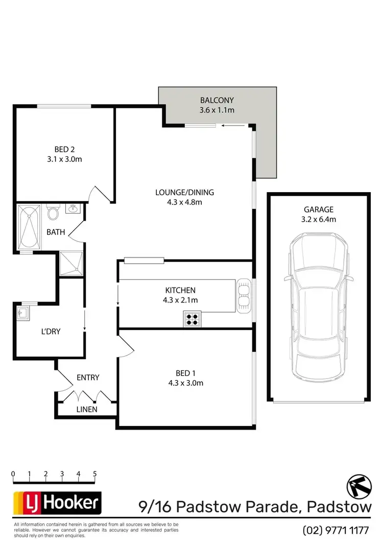 Floorplan of Homely unit listing, 8/16-18 Padstow Parade, Padstow NSW 2211
