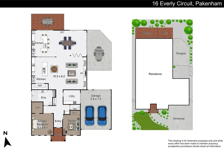 Floorplan of Homely house listing, 16 Everly Circuit, Pakenham VIC 3810