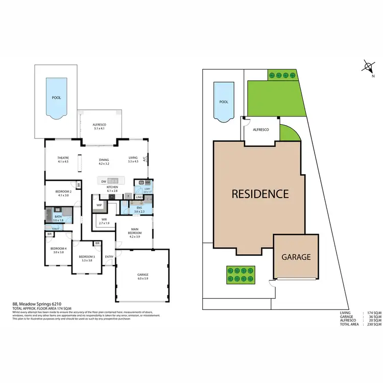 Floorplan of Homely house listing, 88 Meadow Springs Drive, Meadow Springs WA 6210