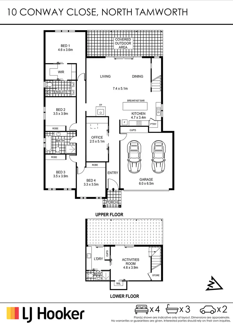 Floorplan of Homely house listing, 10 Conway Close, North Tamworth NSW 2340