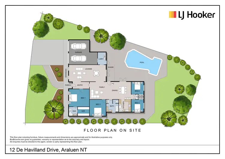 Floorplan of Homely house listing, 12 De Havilland Drive, Araluen NT 870