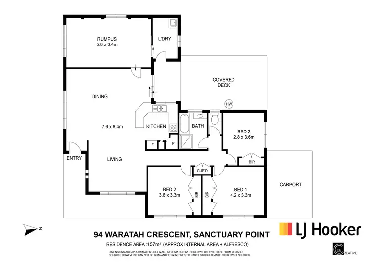 Floorplan of Homely house listing, 94 Waratah Crescent, Sanctuary Point NSW 2540