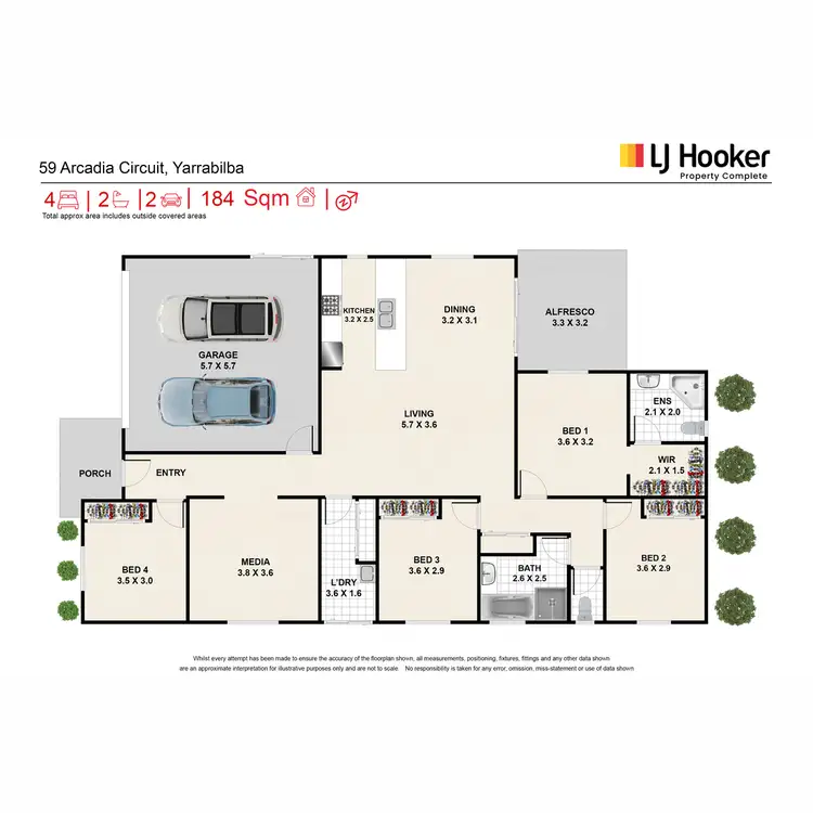 Floorplan of Homely house listing, 59 Arcadia Circuit, Yarrabilba QLD 4207