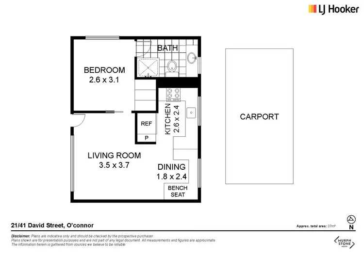 Floorplan of Homely unit listing, 21/41 David Street, O'connor ACT 2602