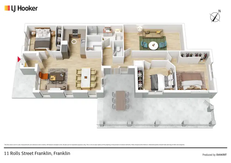 Floorplan of Homely house listing, 11 Rolls Street, Franklin ACT 2913