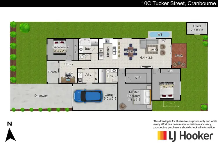 Floorplan of Homely house listing, 10C Tucker Street, Cranbourne VIC 3977