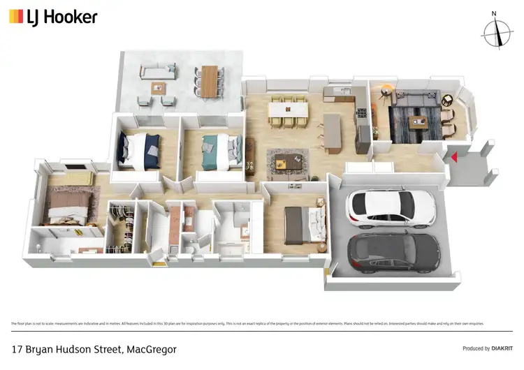 Floorplan of Homely house listing, 17 Bryan Hudson Street, Macgregor ACT 2615