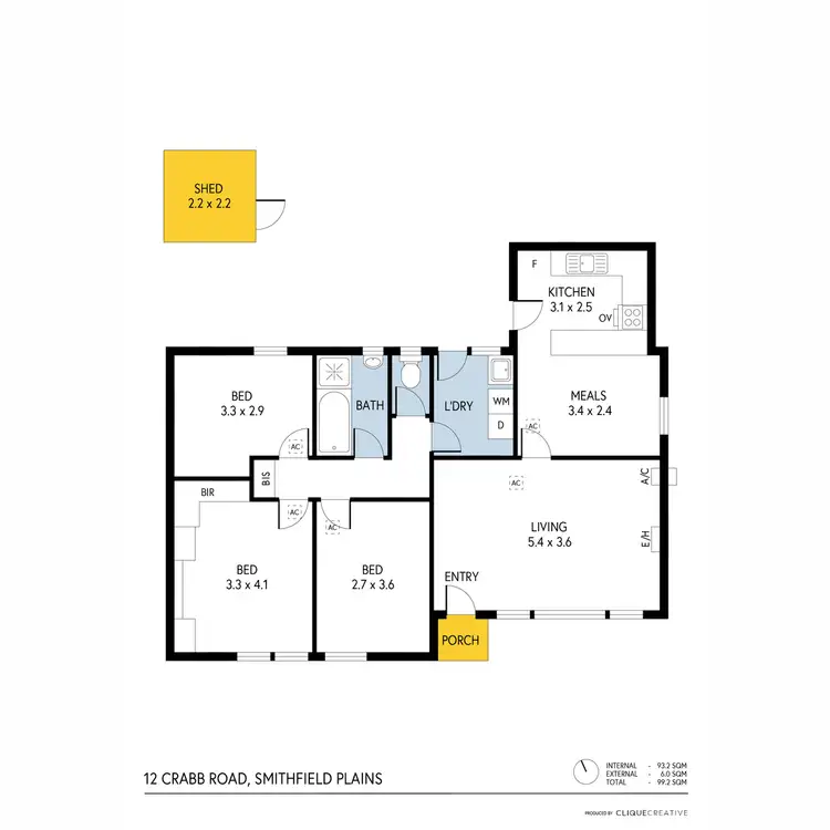 Floorplan of Homely house listing, 12 Crabb Road, Smithfield Plains SA 5114