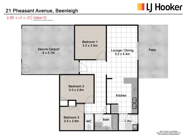Floorplan of Homely house listing, 21 Pheasant Avenue, Beenleigh QLD 4207