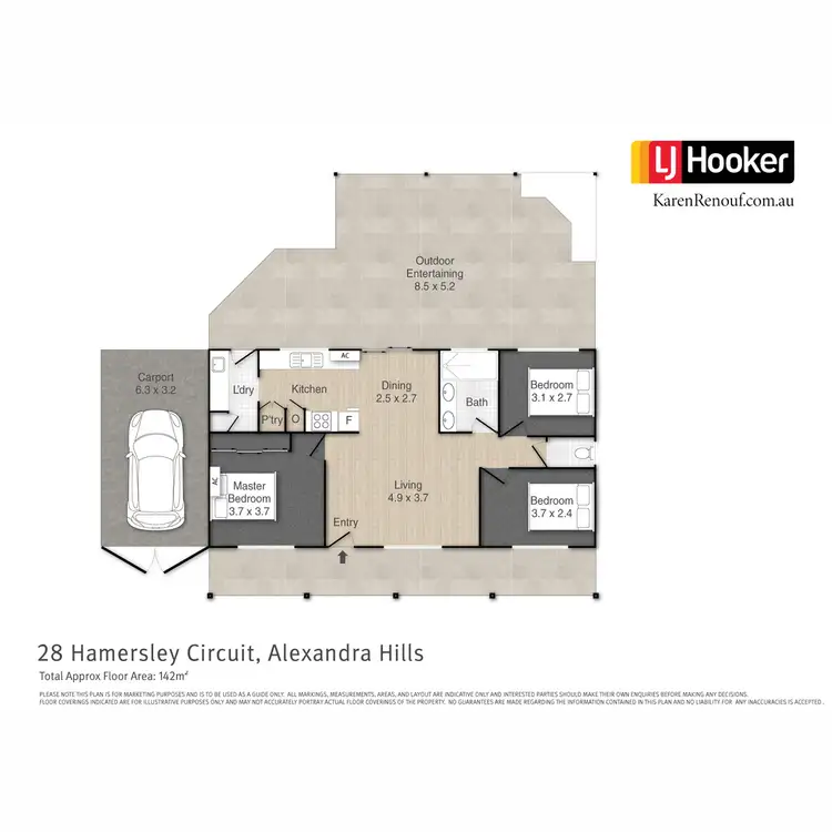 Floorplan of Homely house listing, 28 Hamersley Circuit, Alexandra Hills QLD 4161