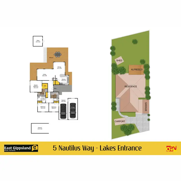 Floorplan of Homely house listing, 5 Nautilus Way, Lakes Entrance VIC 3909