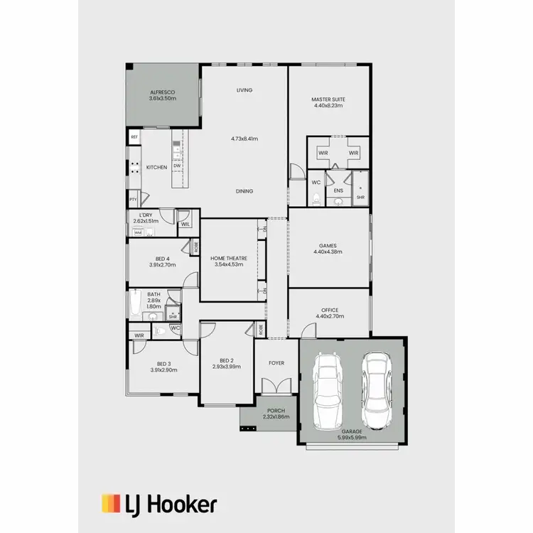 Floorplan of Homely house listing, 73 The Boulevard, Australind WA 6233