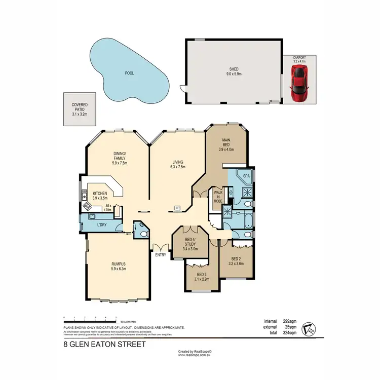 Floorplan of Homely house listing, 8 Glen Eaton Street, Eatons Hill QLD 4037