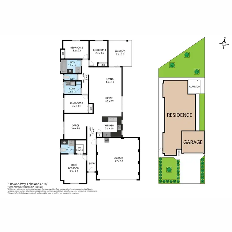 Floorplan of Homely house listing, 3 Rowan Way, Lakelands WA 6180