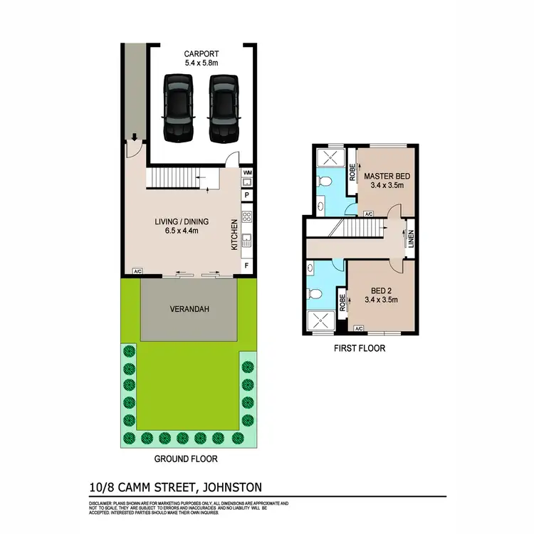 Floorplan of Homely unit listing, 10/8 Camm Street, Johnston NT 832