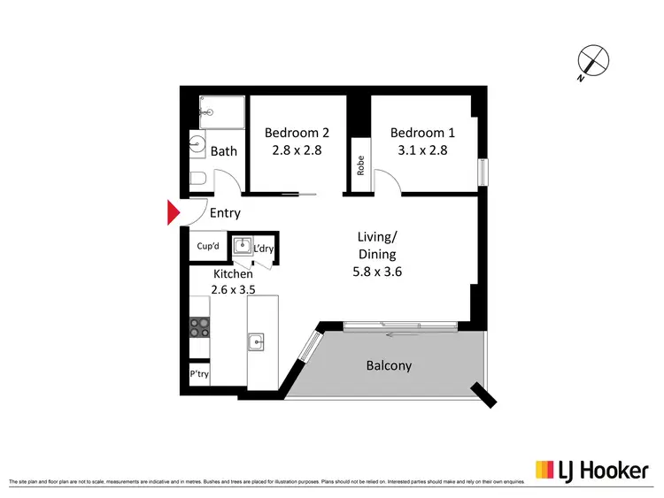 Floorplan of Homely apartment listing, 5/22 Cornelius Street, Coombs ACT 2611