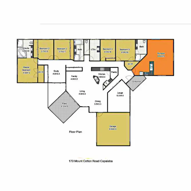 Floorplan of Homely house listing, 170 Mount Cotton Road, Capalaba QLD 4157