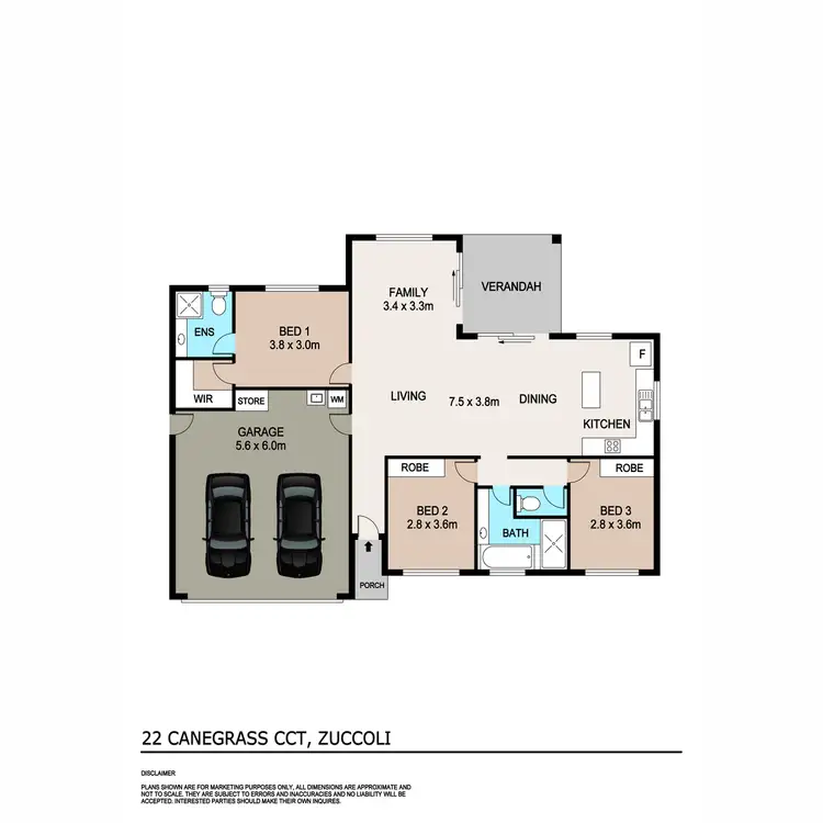 Floorplan of Homely house listing, 22 Canegrass Circuit, Zuccoli NT 832