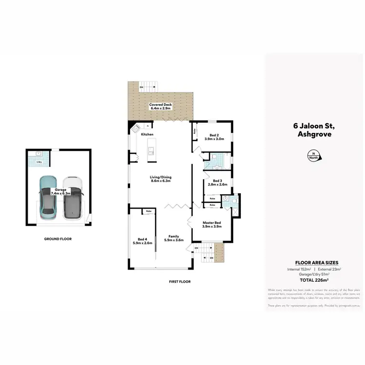 Floorplan of Homely house listing, 6 Jaloon Street, Ashgrove QLD 4060