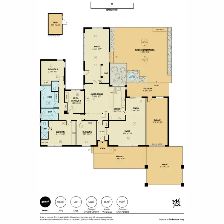 Floorplan of Homely house listing, 10 Hillridge Drive, Belair SA 5052