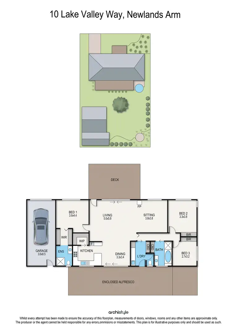Floorplan of Homely house listing, 10 Lake Valley Way, Newlands Arm VIC 3875