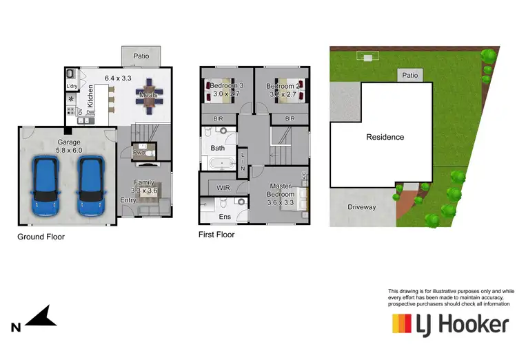 Floorplan of Homely townhouse listing, 5/2-6 Jerilderie Drive, Berwick VIC 3806