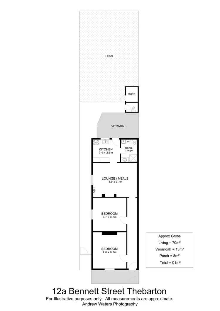 Floorplan of Homely house listing, 12a Bennett Street, Thebarton SA 5031