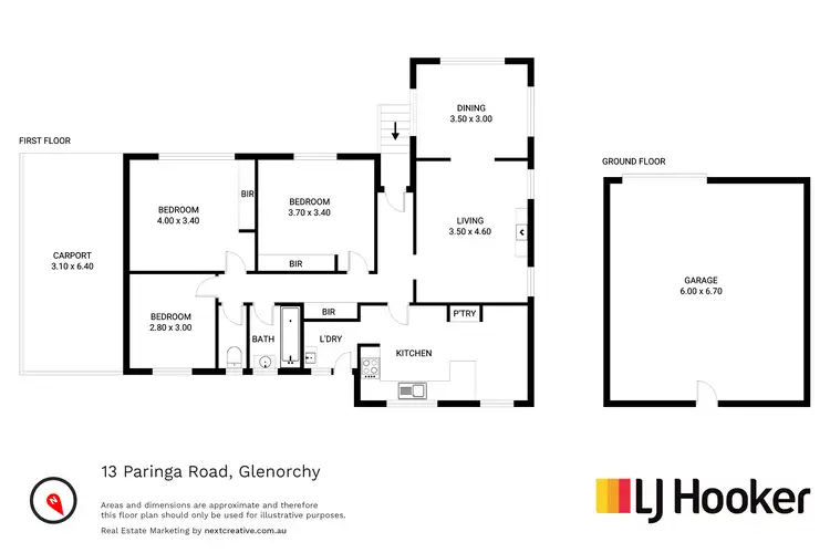 Floorplan of Homely house listing, 13 Paringa Road, Glenorchy TAS 7010