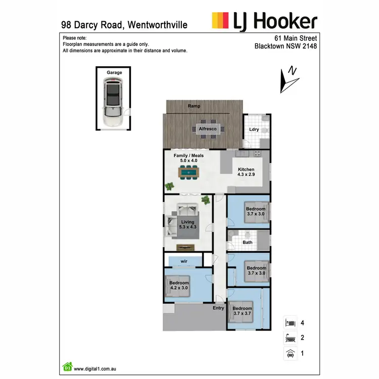 Floorplan of Homely house listing, 98 Darcy Road, Wentworthville NSW 2145