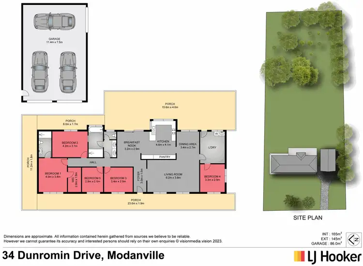 Floorplan of Homely house listing, 34 Dunromin Drive, Modanville NSW 2480