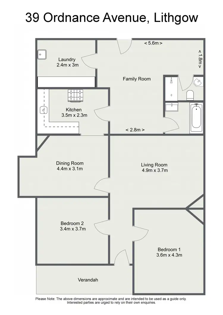 Floorplan of Homely house listing, 39 Ordnance Avenue, Lithgow NSW 2790