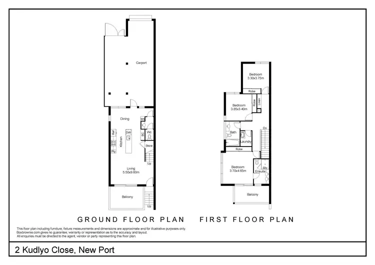 Floorplan of Homely house listing, 2 Kudlyo Close, New Port SA 5015
