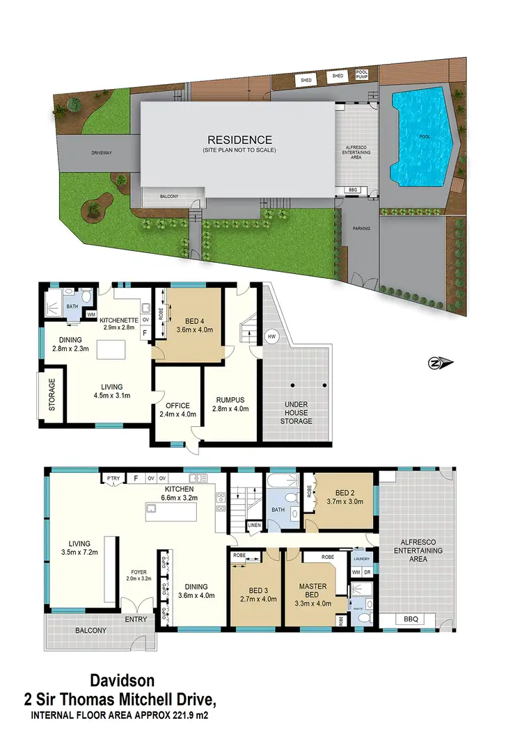 Floorplan of Homely house listing, 2 Sir Thomas Mitchell Drive, Davidson NSW 2085