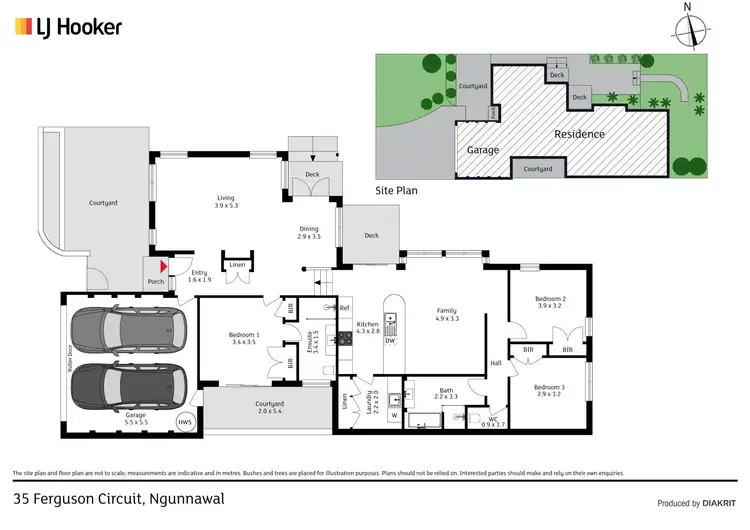 Floorplan of Homely house listing, 35 Ferguson Circuit, Ngunnawal ACT 2913