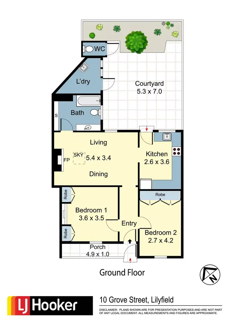 Floorplan of Homely house listing, 10 Grove Street, Lilyfield NSW 2040